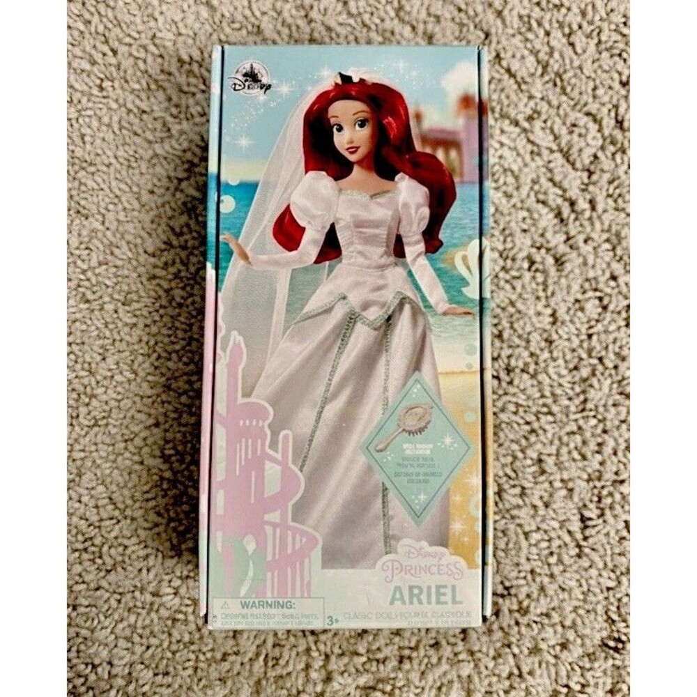 Ariel Little Mermaid Wedding Dress Doll Disney Princess Classic 11.5” NIB *Mint - Picture 4 of 8